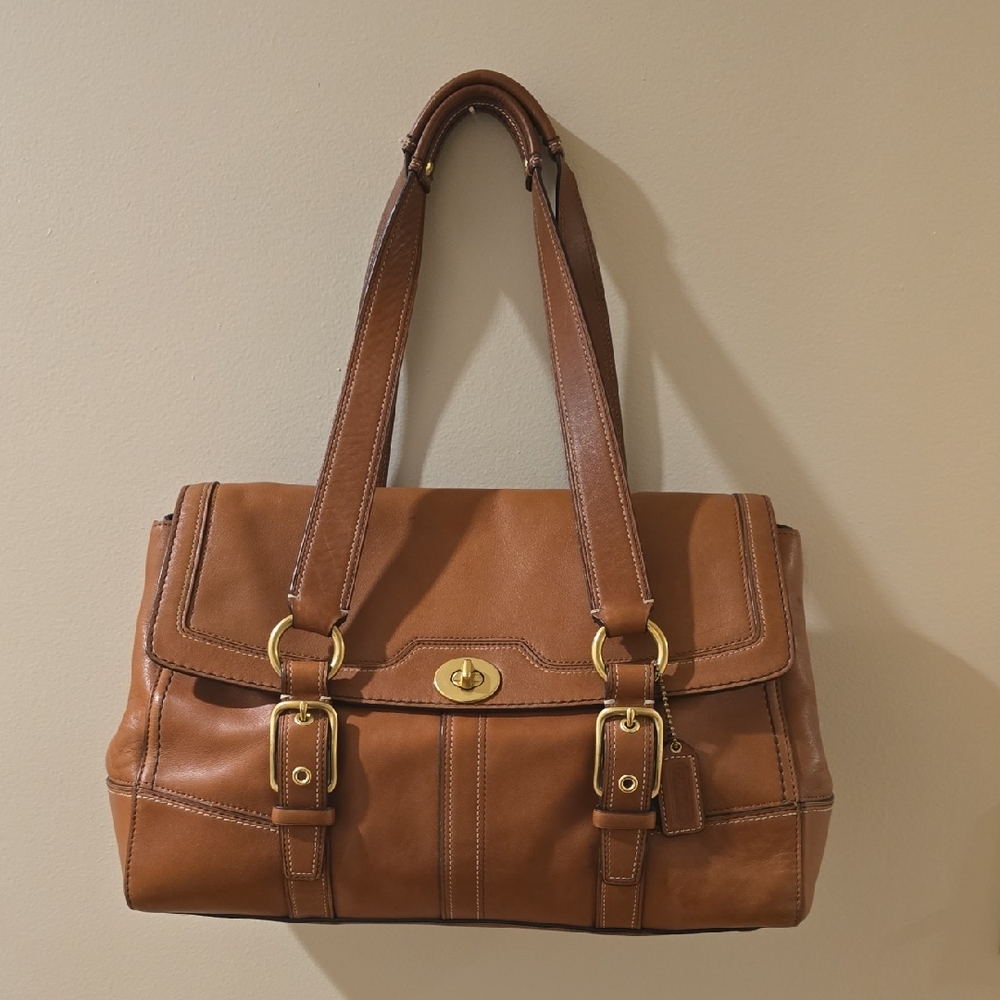 Couch Elegant Brown Leather Handbag